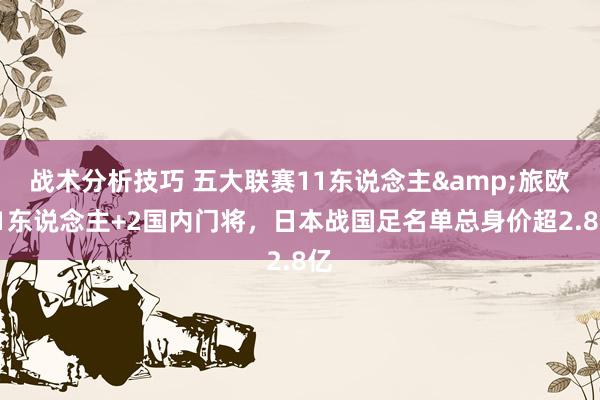 战术分析技巧 五大联赛11东说念主&旅欧21东说念主+2国内门将，日本战国足名单总身价超2.8亿